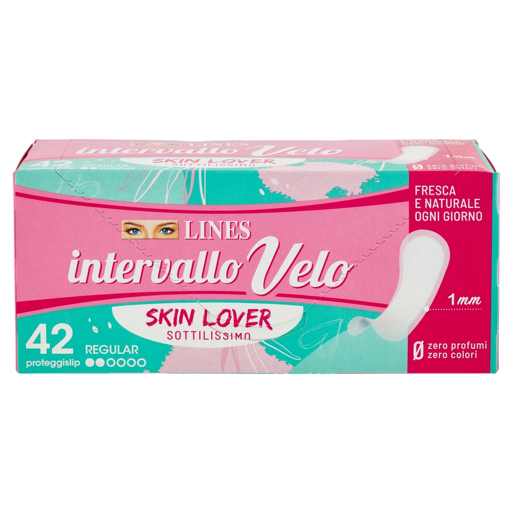 Lines intervallo Velo Skin Lover proteggislip Regular 42 pz